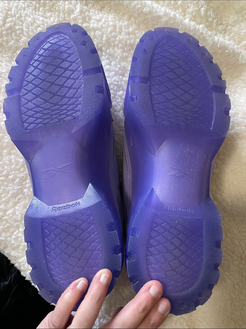 Cardi B X Reebok Wmns Club C Crisp Purple Like New Size 9.5 Women - Picture 9 of 9